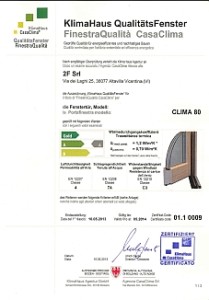 portafinestra Clima 80