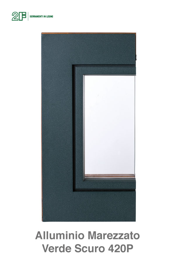 Alluminio Marezzato Verde Scuro 420P