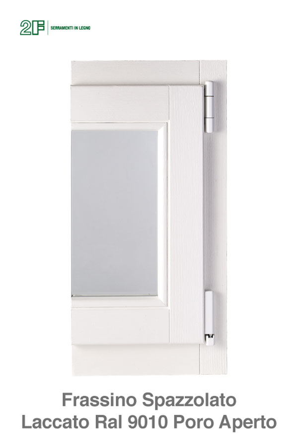 Frassino Spazzolato Laccato Ral 9010 Poro Aperto
