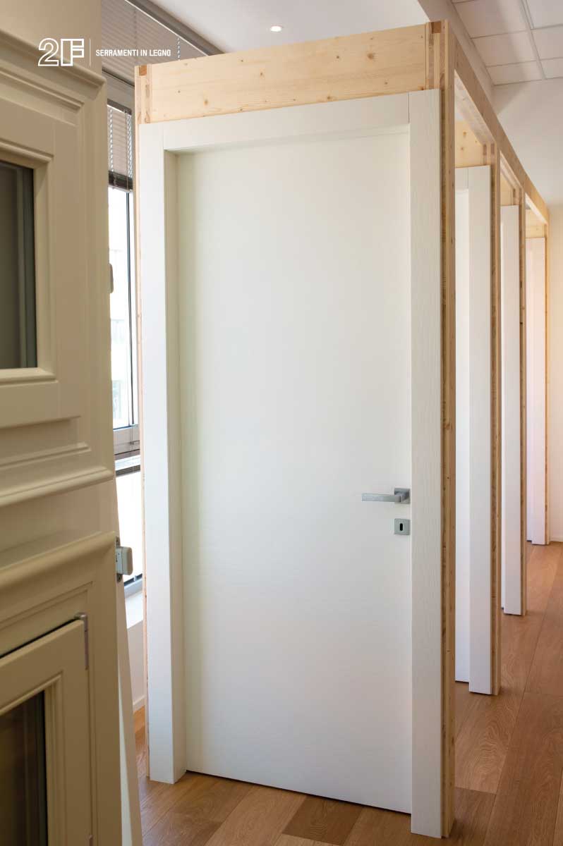 porte interne in legno, lo showroom