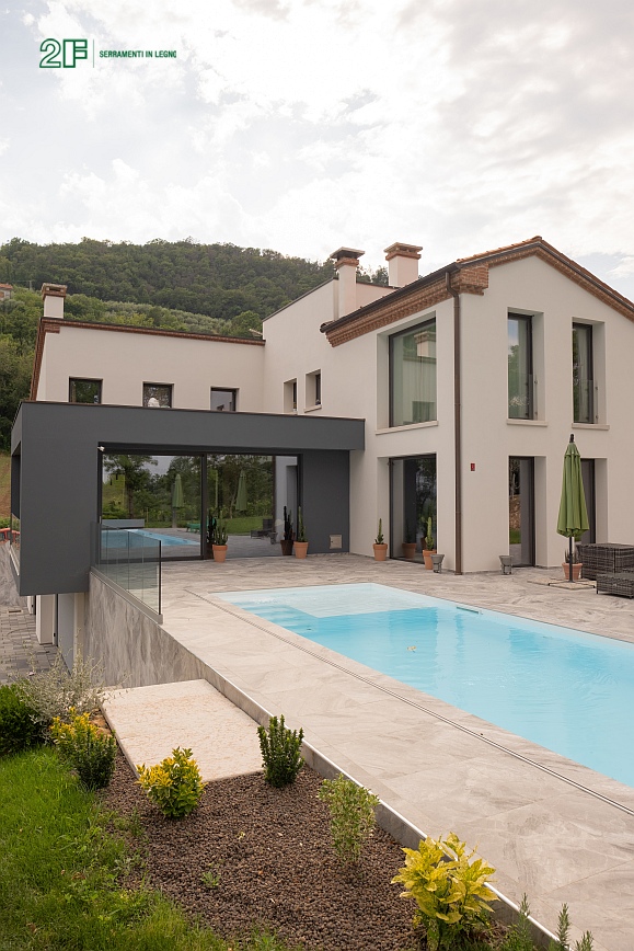 Villa Colli Berici Vicenza - Rapporto tra parete e infisso - 1