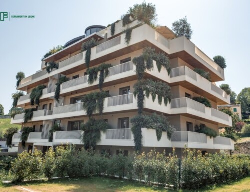 Giardini del Petrarca, Vicenza – Serramenti a battente e alzanti scorrevoli in legno con triplo vetro